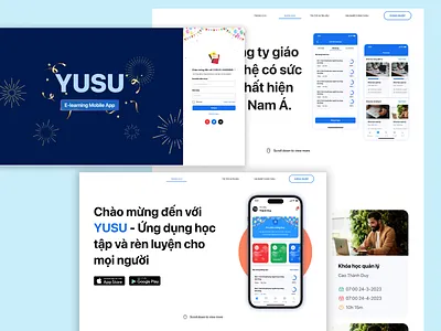 E-learning Website design ui ux ui web