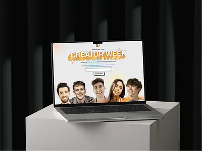 Creator Now Website design interface ui ux webdesign website