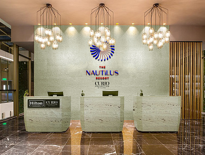 The Nautilus Resort Wayfinder and Signages advertisement branding campaign creative design graphic design hotel illustration logo signages wayfinding