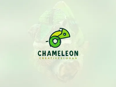 Chameleon Logo animal brand design branding cartoon chameleon chameleon logo cool cute design logo logodesign logotype mascot minimalist nature reptile simple sketch