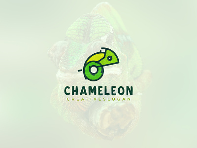Chameleon Logo animal brand design branding cartoon chameleon chameleon logo cool cute design logo logodesign logotype mascot minimalist nature reptile simple sketch