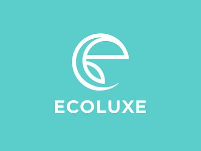 Ecoluxe Logo badge logo brand identity branding business logo design graphic design letter e logo logo logo brand logo branding logo company logo concept logo design logo identity visual identity