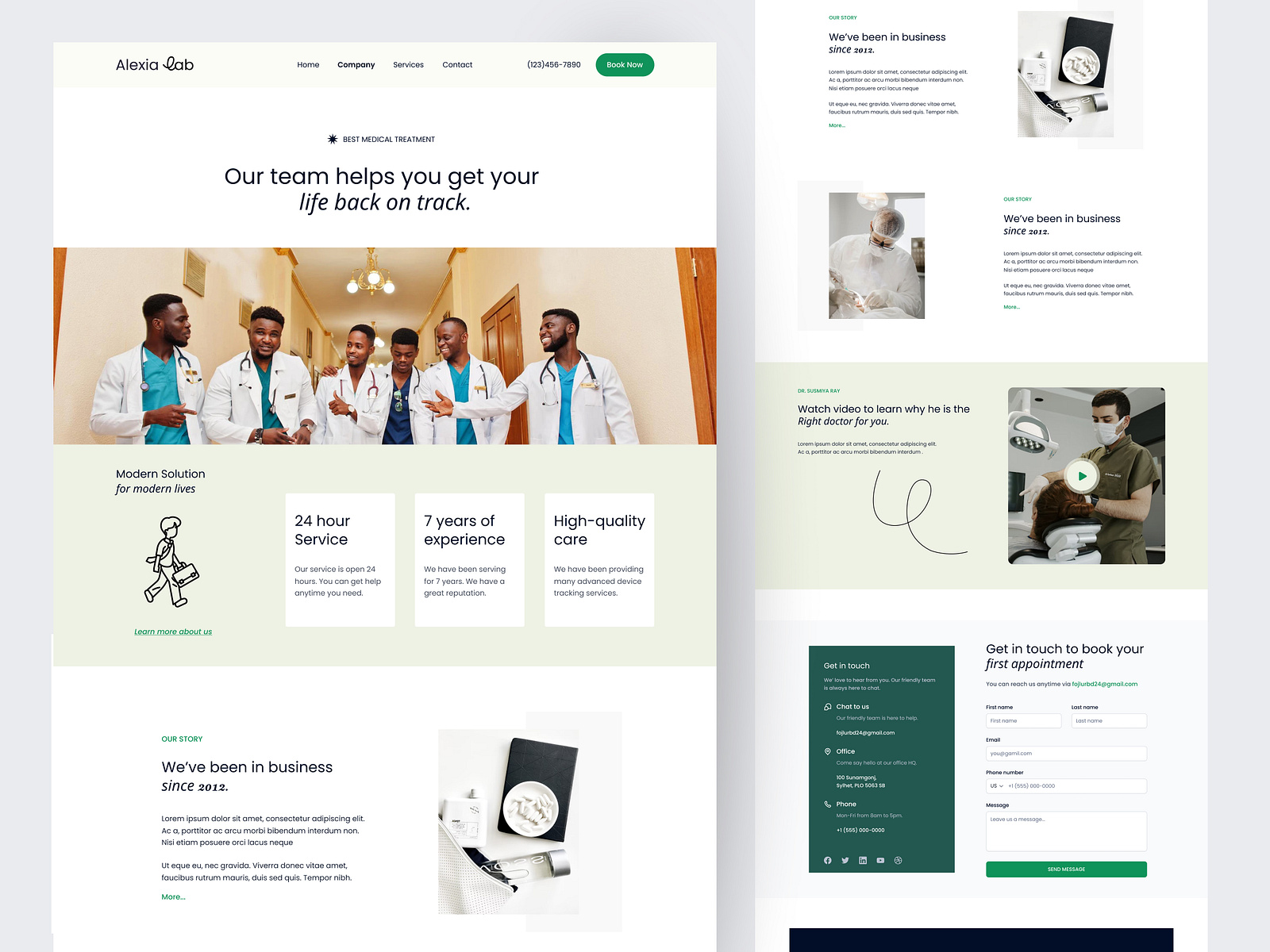 Healthcare Labs site by Md Fojlur Rahman on Dribbble