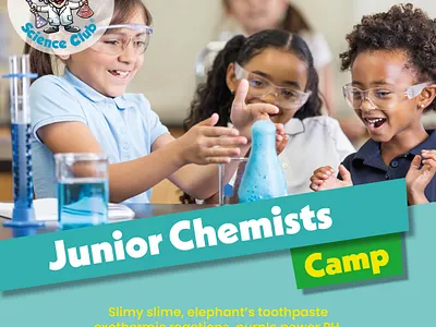 Kids Science Camp Designs advert design branding childrens graphic design design kids design