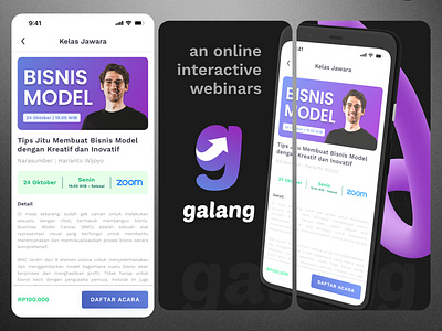 Galang Apps business course event fluid invest mobile online webinar