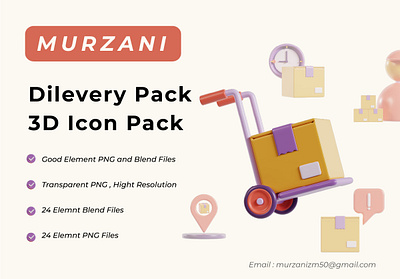 Delivery 3d icon Pack 3d 3d icon 3d render business dilevery pack icon graphic design icon illustration pack