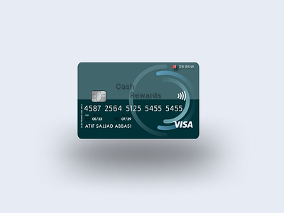 Cash Rewards Visa Card bank cash rewards color theory debit card design figma prototype typography ui ux visa