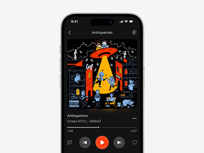 Music Streaming Mobile App app app design audio audio player clean dark mode mobile mobile app music music player player playlist podcast song sound spotify streaming taylor swift ui ux