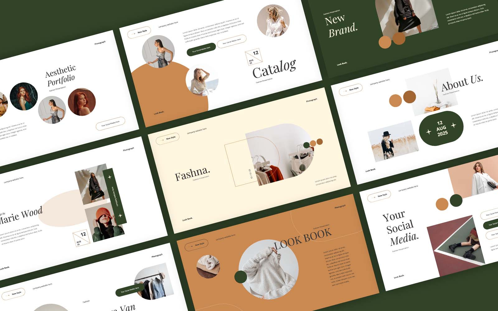 Fashna - Fashion Portfolio PowerPoint by Exio Studio on Dribbble