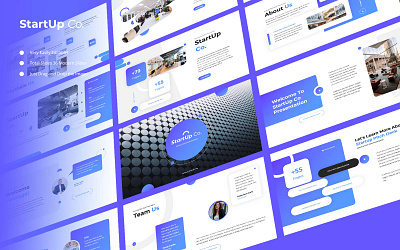 StartUp Co - Business Startup Pitch Deck PowerPoint Template success