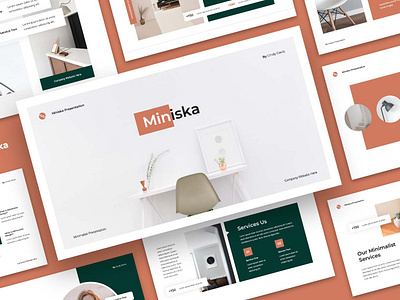 Miniska - Clean and Minimalist PowerPoint Template graphic design typography