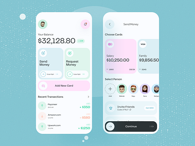 Finance Service- Mobile App Design app app design app interface app ui desigb banking design finance finance app fintech interface minimal mobile app mobile design mobile ui modern popular shot saidul islam ui design uiux visual design