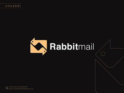 Rabbitmail Logo Design brand identity brand mark branding creative modern professional full branding graphic design icon logo logo brand logo design logo mark logo type mail logo minimal logo monogram popular logo rabbit logo rabbit symbol vector visual identity