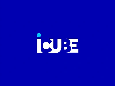 CUBE NEGATIVE SPACE LOGO block logo branding identity creative cube logo game icube intelligence kubik marketing negative space perspective puzzle rubik cube solutions text logo typography unique wordmark