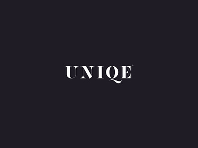 Uniqe. brand logo branding creative logo design fashion logo logo design minimal minimal logo minimalist wordmark