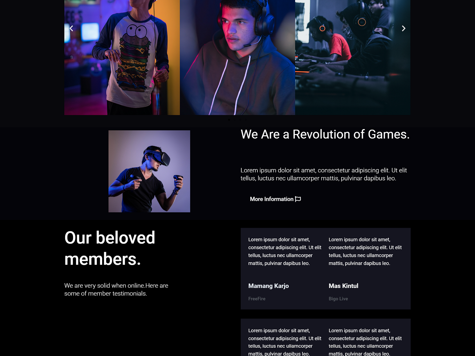 Gaming Website ! Hero Section by WILLIAM on Dribbble
