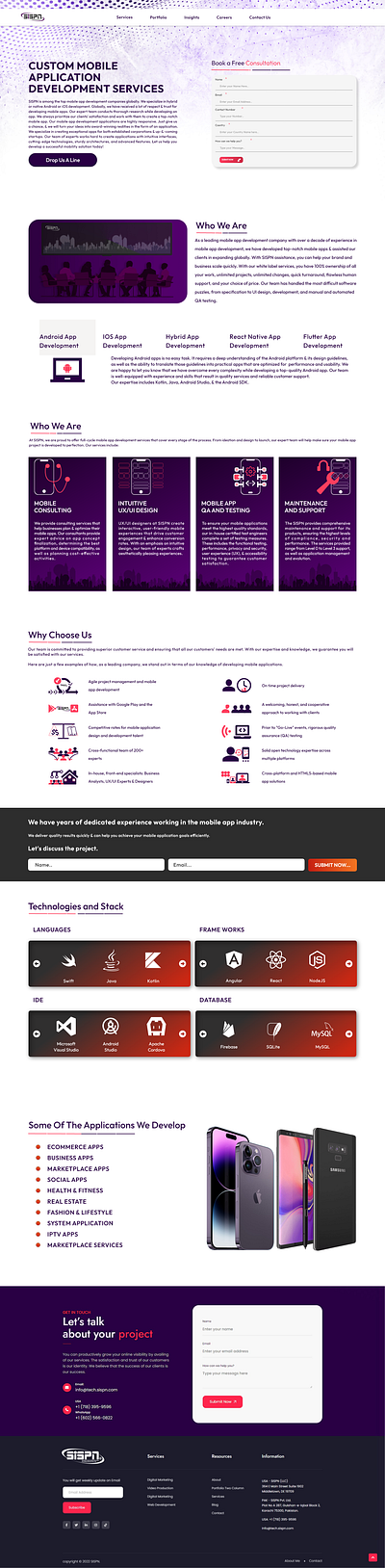 Landing Page app branding design graphic design illustration logo typography ui ux vector