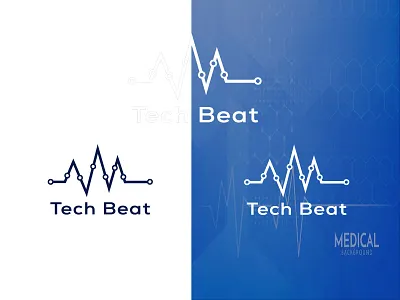 Tech Beat | medical technology logo branding concept creative logo design digital logo graphic design heart veat logo icon illustration logo logo design medical company logo medical logo minimal tech logo modern logo pharma logo symbol tech logo technology logo vector