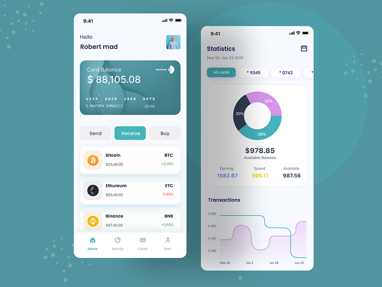 Finance Mobile App Design - Fin-Tech by syful islam for SylGraph on ...