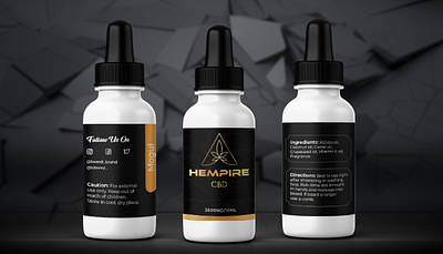 CBD Oil Bottle Label Design adobe illustrator bottle label box design box packaging branding cbd corporate design graphic design hemp illustration jar label label design logo oil oil bottle package design packaging design pouch sticker