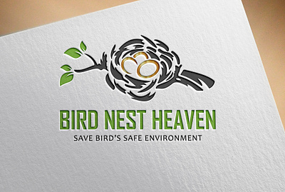BIRD NEST LOGO DESIGN best logo bird logo creative logo flat logo graphic design logo minimalist logo nest logo