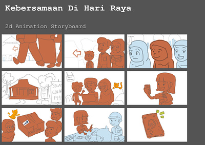 2d Animation Storyboard animation character design illustration