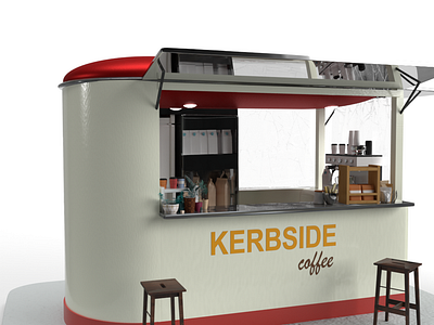 Kerbside coffee 3d art 3d illustration illustration