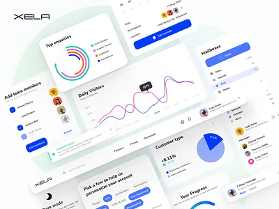 XELA Design System - Widget Templates design design system figma jetpack compose prototyping react swiftui template templates ui kit