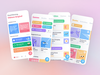 Forestika- an early childhood education app app appdesign child design early childhood education figma graphicdesign illustration kids study ui uidesign userexperience userinterface ux