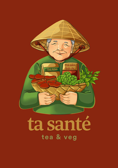 Ta Sante - Dalat's specialty - packaging designs branding graphic design illustration logo