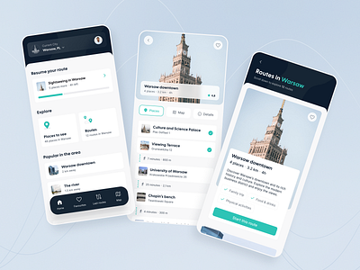 City Tour App app city clean concept design figma minimal mobile tour travel travel app ui ux