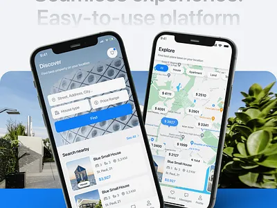 Real Estate Application 3d animation app branding design graphic design illustration logo motion graphics ui vector website