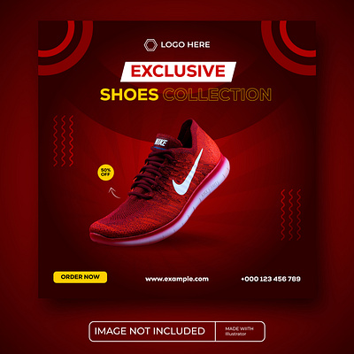 MY OWN SHOES SOCIAL MEDIA & INSTAGRAM POST TEMPLATE DESIGN instagram shoes social media post social media