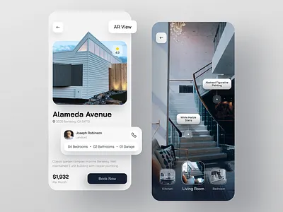 Real Estate App UI Design 3d animation branding design graphic design illustration logo ui vector website