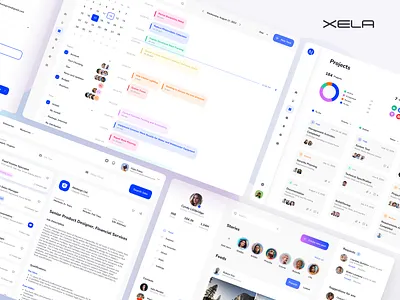 XELA Design System - Web App Templates design design system figma jetpack compose prototyping react schedule swiftui tasks template templates ui kit web app