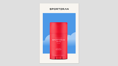 Sporteran branding design logo minimal typography