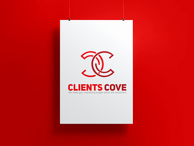 Clients Cove Flat Minimal Logo 3d branding design fiverr graphic design gym illustration logo ui vector