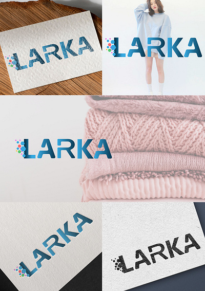 Larka clothing brand logo clothing design graphic design logo shop vector