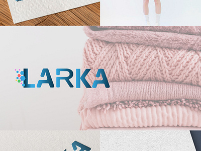 Larka clothing brand logo clothing design graphic design logo shop vector