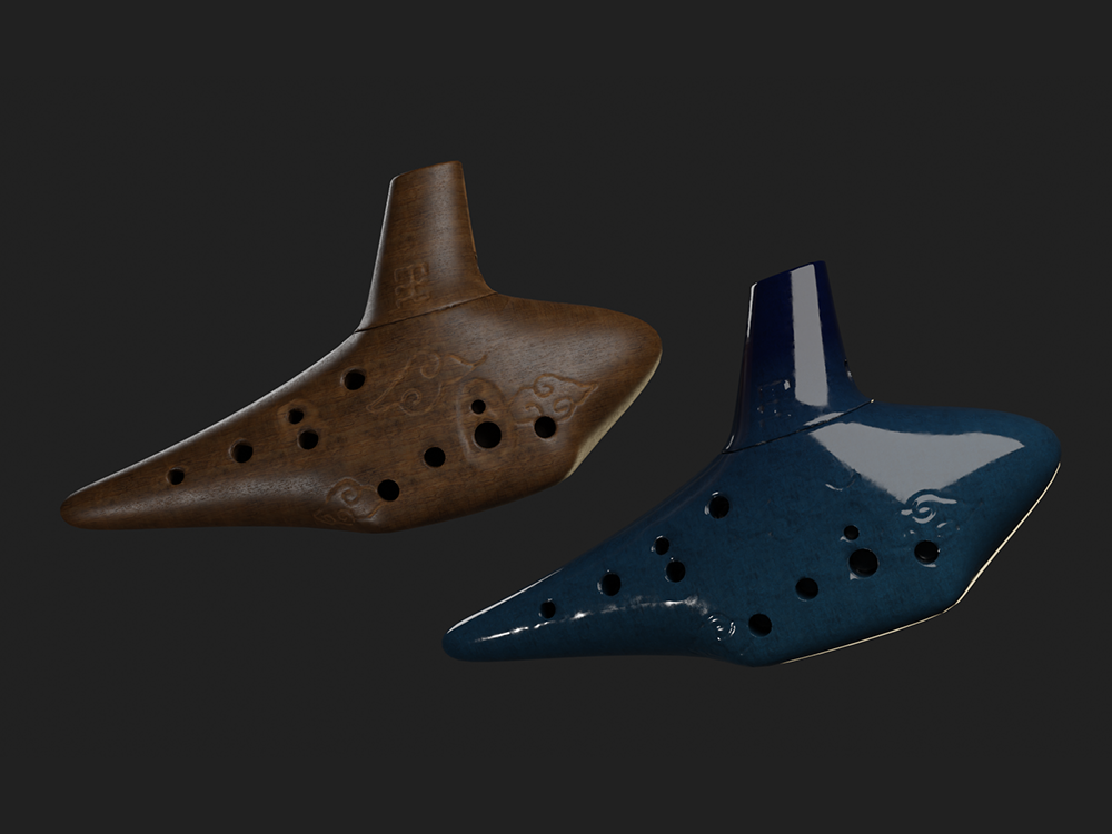 Ocarina made of Wood and Ceramic by Jaggro on Dribbble