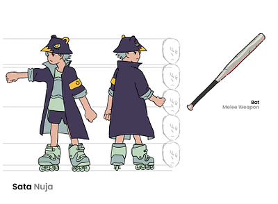 Sata Nuja Character Design Sheet 2d animation character design game