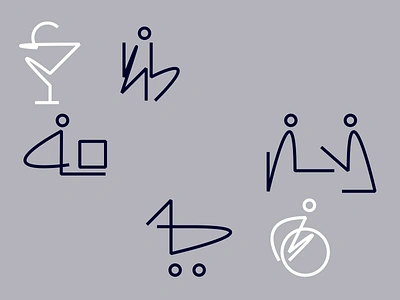 Twist icons design icon icon system iconset lettering letters pictogram signage wayfinding