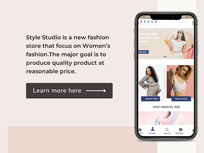 Style Studio | E-commerce Website | Women's Fashion design graphic design mockup ui ux