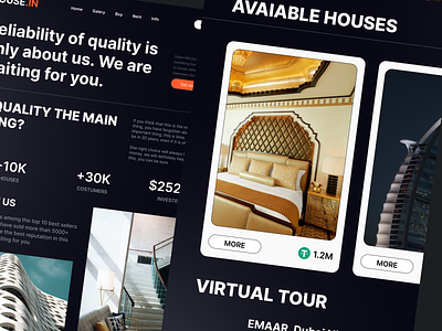 Landing Page House.IN airbnb apartament batix booking clean design design 2023 house landing page minimal minimal ui property real estate real estate ui realtor ui ui design ui ux website