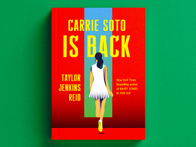 Book Cover for Taylor Jenkins Reid Novel #2 80s 90s book cover book cover design illustration illustrator publishing tennis vector