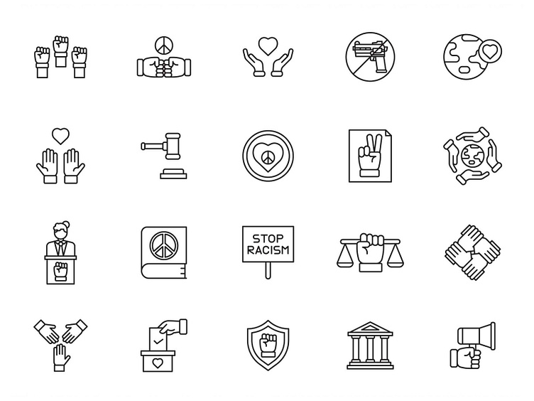 Human Rights Icons by Graphic Pear on Dribbble