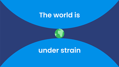 Under Strain GIF animation circle design earth flat gif icon illustration text animation vector