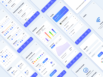 Habit tracker app app design habit ios mobile tracker ui