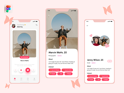 Dating App Mobile UI/UX dating app profile ui dating app ui dating app ux