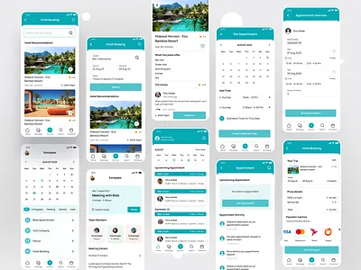 Booking Appointment app appointment booking booking app booking appointment company visit company visitor dashboard hotel booking meeting app native app payment payment method saas ui visitor app